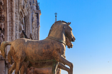 Horses of Saint Mark, also known as the Triumphal Quadriga or Horses of the Hippodrome of...