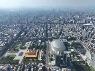 Naklejka premium Taipei city.