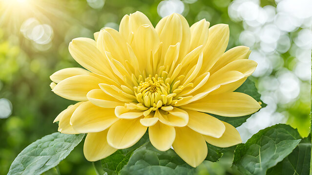 yellow chrysanthemum flower closeup photo