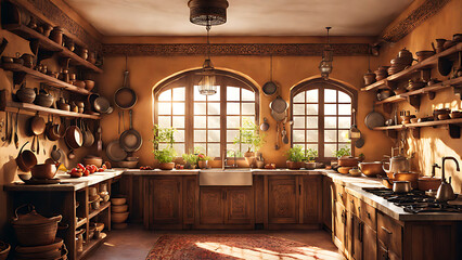 interior of the home kitchen