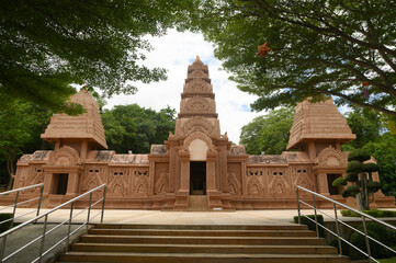 Sandstone castle At Tham Phu Wa Temple It is a form of applied ancient Khmer art, large in...