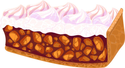 dessert christmas apple pie with cream