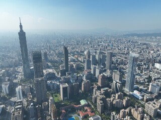 Fototapeta premium The buildings in Taipei City.
