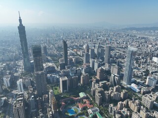 Obraz premium The buildings in Taipei City.