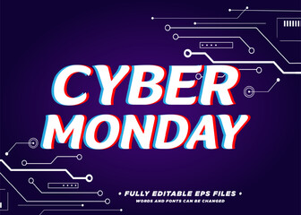 Vector abstract modern tech cyber monday sale special offer background vector 3d