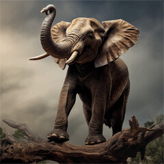 Fototapeta premium high resolution Illustration of elephant
