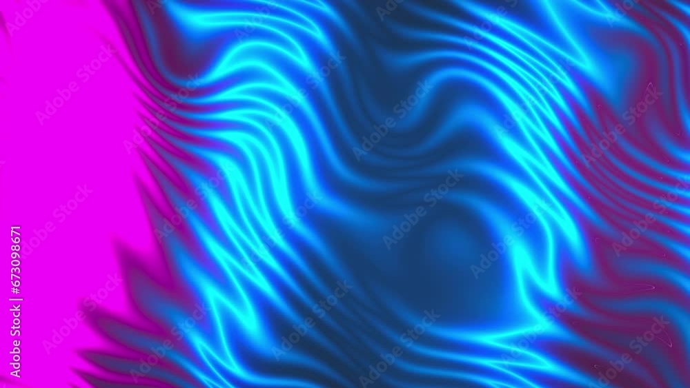 Poster waving neon lines. computer generated 3d render