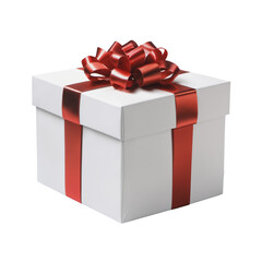 gift box isolated on white, PNG transparent background