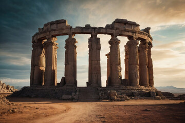 ruins of the temple