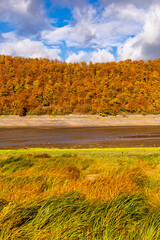Herbstwanderung entlang der Edertalsperre zur versunkenen Stadt vom Edersee Atlantis  - Edertal -...