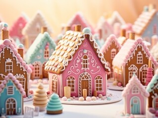 Gorgeous gingerbread houses.