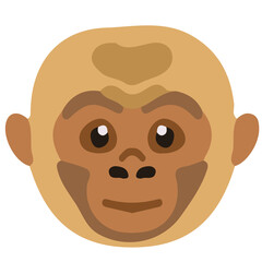 Obraz premium Monkey head icon