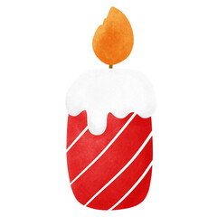 Red Christmas candle