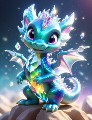 baby crystal dragon