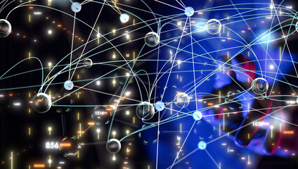 Business intelligence analyst dashboard on virtual