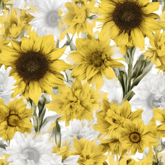 yellow flowers background