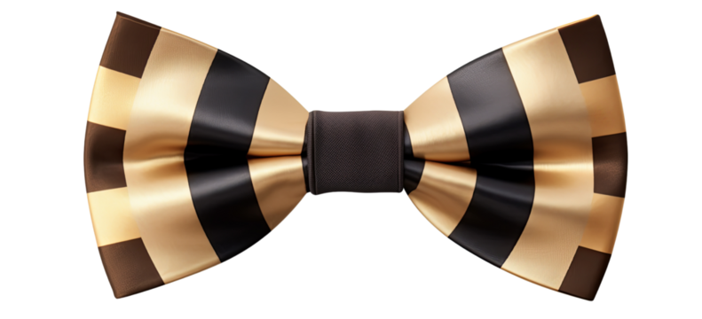 Checkered green Bow tie cutout isolated on transparent background PNG