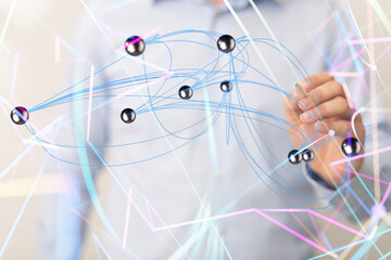 conference Digital Network and data concept 3d