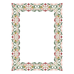 abstract frame with calm classic color ornament