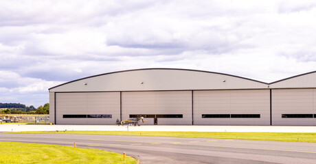 Fototapeta na wymiar Aircraft Hangar Building