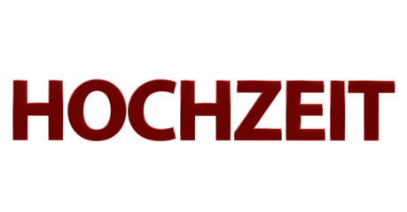Hochzeit goldene plakative 3D-Schrift, Liebe, Ehe, Zeremonie, Feier, Braut, Bräutigam, Hochzeitskleid, Trauung, Hochzeitsfeier, Ehegelöbnis, Ringe, Rendering, Freisteller, Alphakanal
