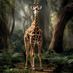 high resolution Illustration of a giraffe