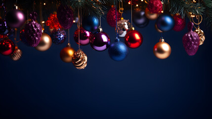 Beautiful Christmas blue background