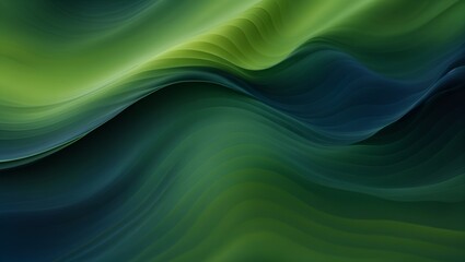 ababstract background with lines, green and blue background with waves, computer illustration
