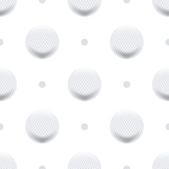 Fototapeta premium Golf ball Seamless pattern background.