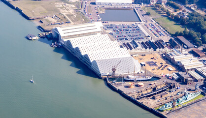Shipping Docks From The Air