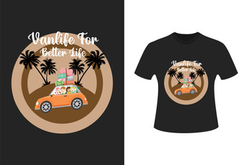 Summer beach and sunset Vector graphic for t shirt and other uses
