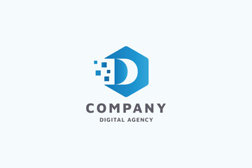 Digital Agency Letter D Logo
