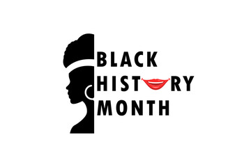 Black history month celebration. African American History. Design for poster, card, banner background, Vector illustration.