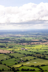 Fototapeta na wymiar British Landscape From The Air