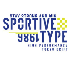 Typographic vectıor illustration of sport theme. Tee shirt graphics © tolga