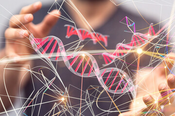  Ui icon medical in hospital with medical technology network concept