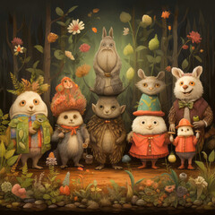 Woodland Creatures at Botanical Festival