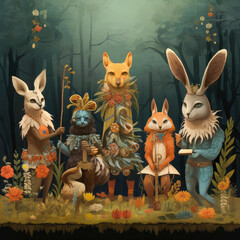 Woodland Creatures at Botanical Festival