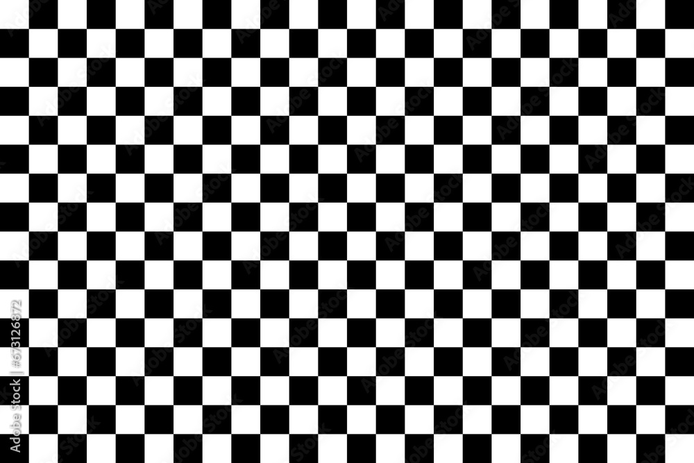 Fototapete black and white checker pattern vector illustration. abstract checkered chessboard or checkerboard f