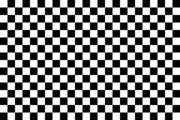 Foto op Canvas Black and white checker pattern vector illustration. Abstract checkered chessboard or checkerboard for game, grid with geometric square shape, race or rally flag and mosaic floor tile © backup16