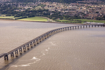 Dundee Railway Bridge From The Air