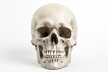 Obraz premium Skeleton head isolated on white background