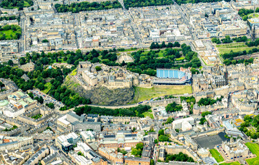Obraz premium Edinburgh City From Above