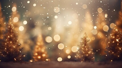 Obraz na płótnie Canvas Blure background with bokeh in christmas theme