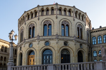 Oslo, Norway: The Storting (Norwegian: Stortinget), parliament of Norway, facade