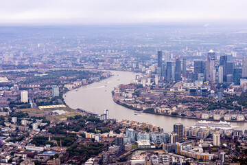 Fototapeta na wymiar London Seen From The Air