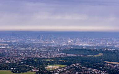 Fototapeta na wymiar London Seen From The Air