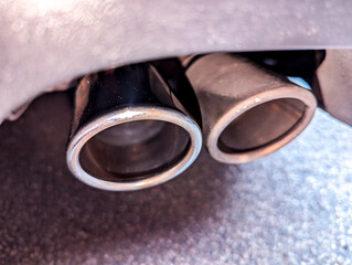 Vehicle Exhaust Closeup