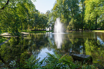 Royal Palace in Oslo, Norway,  Palace Park (Slottsparken)