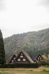 Shirakawago Village World Heritage in Autumn, Gifu, Japan
